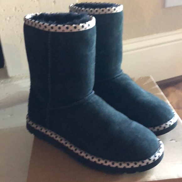 Women Ugg Classic Short Black Boot Size 6 - Picture 2 of 9